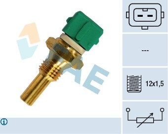 Датчик, температура охлаждающей жидкости FAE 33400 (фото 1)