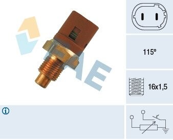 Температурный датчик охлаждающей жидкости FAE 34290