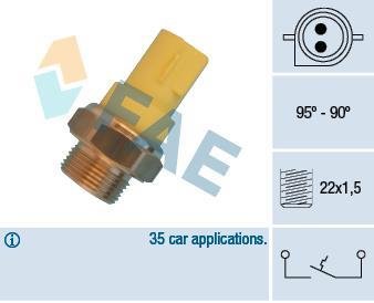Датчик включення вентилятора радіатора FAE 36330 (фото 1)