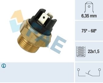 Термовыключатель, вентилятор радиатора FAE 37480