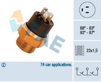 Термовыключатель, вентилятор радиатора FAE 37800