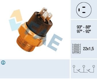 Термовыключатель, вентилятор радиатора FAE 37850