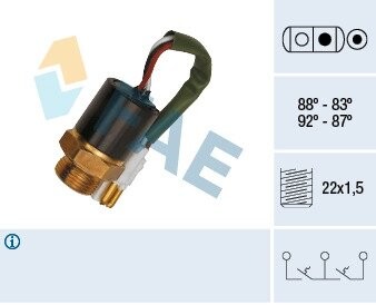 Термовыключатель, вентилятор радиатора FAE 37890