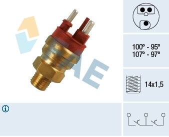 Термовыключатель, вентилятор радиатора FAE 38120