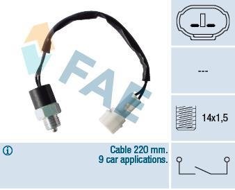 Выключатель, фара заднего хода FAE 40760