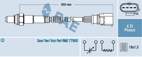 Кисневий датчик FAE 77403