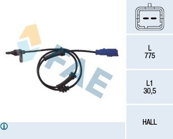 Датчик, частота вращения колеса FAE 78013