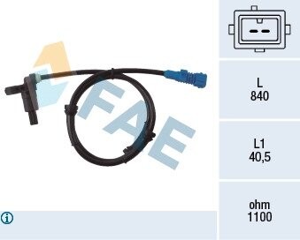 Датчик, частота вращения колеса FAE 78022