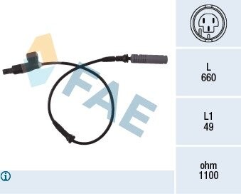 Датчик, частота вращения колеса FAE 78023