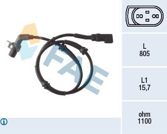 Датчик, частота вращения колеса FAE 78041