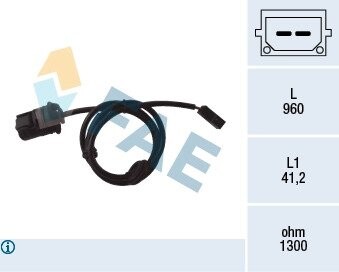 Датчик, частота вращения колеса FAE 78058