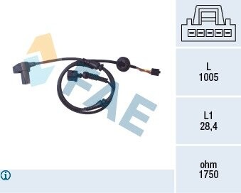 Датчик, частота вращения колеса FAE 78097