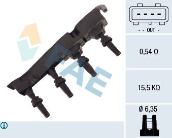 Котушка запалювання FAE 80235