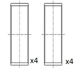 Вкладиші шатунні (+0,25) Renault 2.0 dCi mot.M9R 7../8.. 1/06- FAI AUTOPARTS BB2067-025