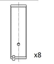 Вкладиши шатунні 0.50 Opel 1,6B -LZ/NZ/SV/SE 87- FAI AUTOPARTS BB2079-050 (фото 1)