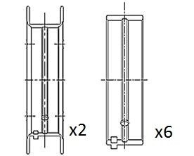 Вкладиші корінні +0.50 Opel 1.0 16V X10XE/Z10XE FAI AUTOPARTS BM1016-050 (фото 1)