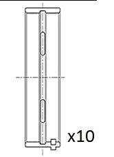 Вкладиші корінні (.010") Fiat 1.9JTD 01- FAI AUTOPARTS BM1025-010