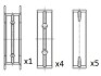 Вкладиші корiннi (+0.50) Ford Fiesta V 1.25/1.4 16V 01-/Fusion 1.4/1.6 02- FAI AUTOPARTS BM1030-050 (фото 1)