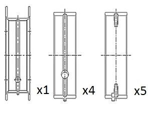 Вкладиші коренні Ford Zetec 1.6/1.8/2.0 /FAA-/ FAI AUTOPARTS BM1049025