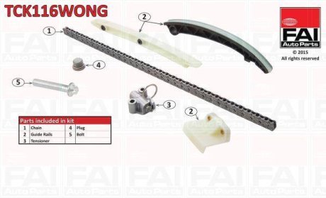 Комплект цели привода распредвала FAI AUTOPARTS TCK116WONG