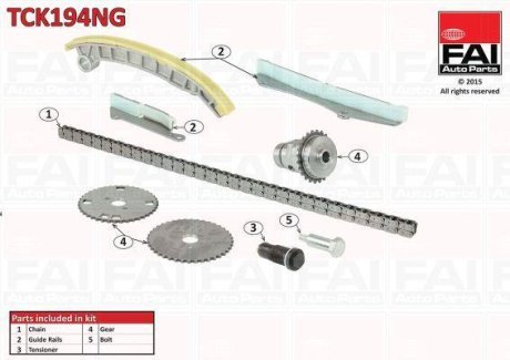 Комплект цели привода распредвала FAI AUTOPARTS TCK194NG