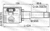 Шрус внутрішній лівий 26x35x34 FEBEST 1811A16LH (фото 2)