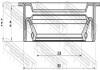 САЛЬНИК ПРИВОДУ 33.8X55.1X8.8X14.7, OPEL, ISUZU, DODGE, DAEWOO, CHEVROLET FEBEST 95LDW-35550915U (фото 2)