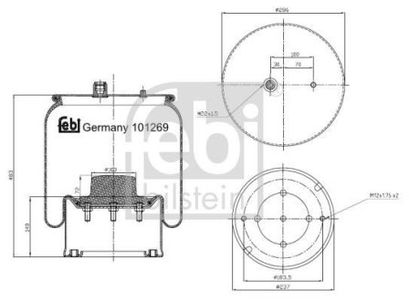 Подушка амортизуюча FEBI BILSTEIN 101269