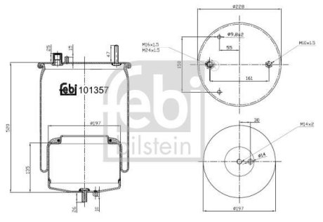 Подушка амортизуюча FEBI BILSTEIN 101357 (фото 1)