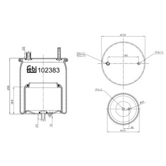 Подушка амортизуюча FEBI BILSTEIN 102383