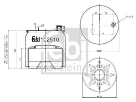 Подушка амортизуюча FEBI BILSTEIN 102510