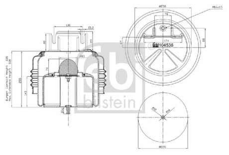 Подушка амортизуюча FEBI BILSTEIN 104536