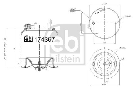 Подушка амортизуюча FEBI BILSTEIN 174367