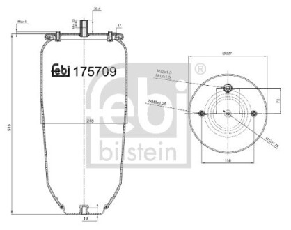 Подушка амортизуюча FEBI BILSTEIN 175709