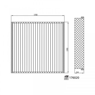 Фильтр салонный FEBI BILSTEIN 176020
