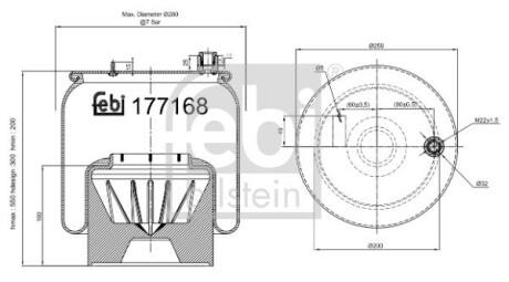 Подушка амортизуюча FEBI BILSTEIN 177168