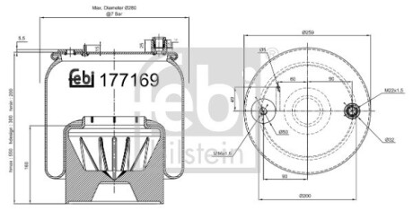 Подушка амортизуюча FEBI BILSTEIN 177169