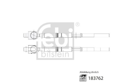 Тяга рульова з гайкою FEBI BILSTEIN 183762 (фото 1)