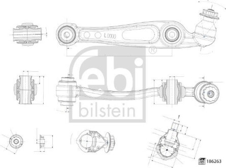 Важіль підвіски FEBI BILSTEIN 186263