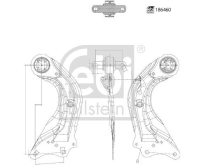 Важіль підвіски FEBI BILSTEIN 186460