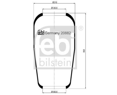 Подушка амортизуюча FEBI BILSTEIN 20882