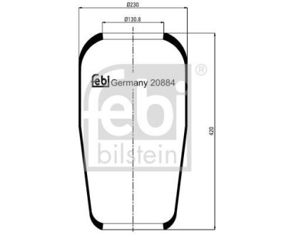 Подушка амортизуюча FEBI BILSTEIN 20884