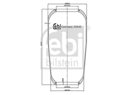 Подушка амортизуюча FEBI BILSTEIN 20946