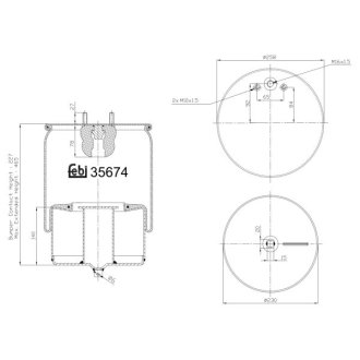 Подушка амортизуюча FEBI BILSTEIN 35674 (фото 1)