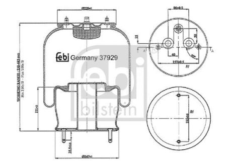 Подушка амортизуюча FEBI BILSTEIN 37929