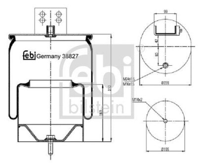 Подушка амортизуюча FEBI BILSTEIN 38827