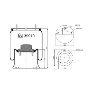 Подушка амортизуюча FEBI BILSTEIN 39910