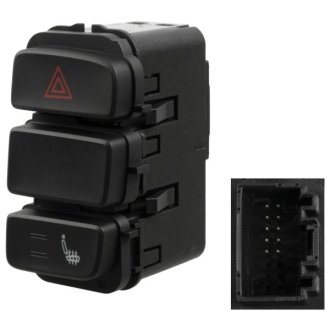 Блок выключателей для аварийной световой сигнализации и системы подогрева сидений FEBI BILSTEIN 44395 (фото 1)