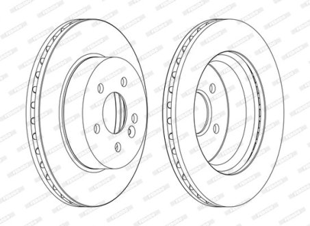 Тормозной диск FERODO DDF1036C