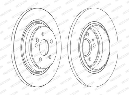 Тормозной диск FERODO DDF1099C